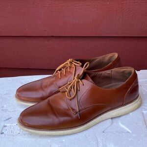 JONSEN MILAN Mens Brown Leather Loafers Oxford Dress Shoes SZ 12